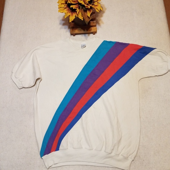 Laps Tops - Vintage Rainbow Sweater Top